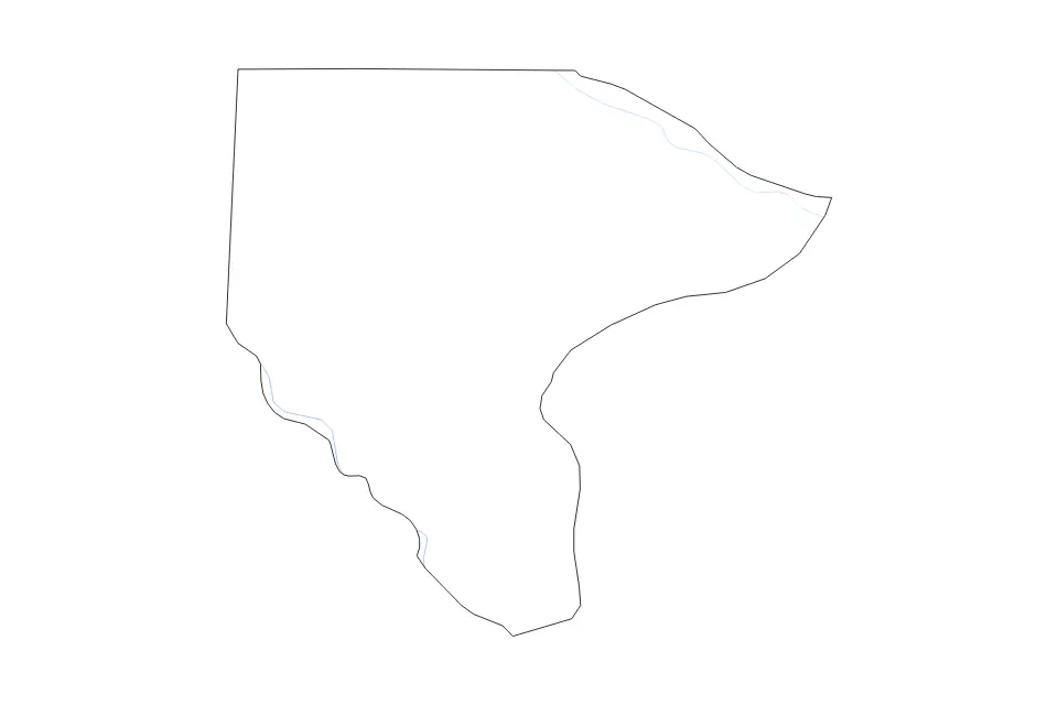 Carte de Lee, Iowa de type contour et rivières pour Amérique du Nord, montrant contour et rivières avec des limites nettes.