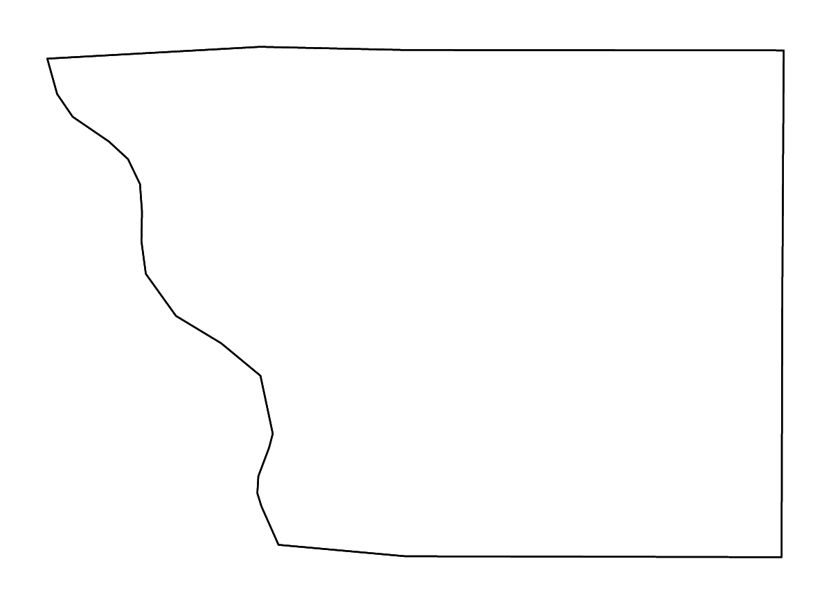 Carte de contour de Monona, Iowa avec rivières.