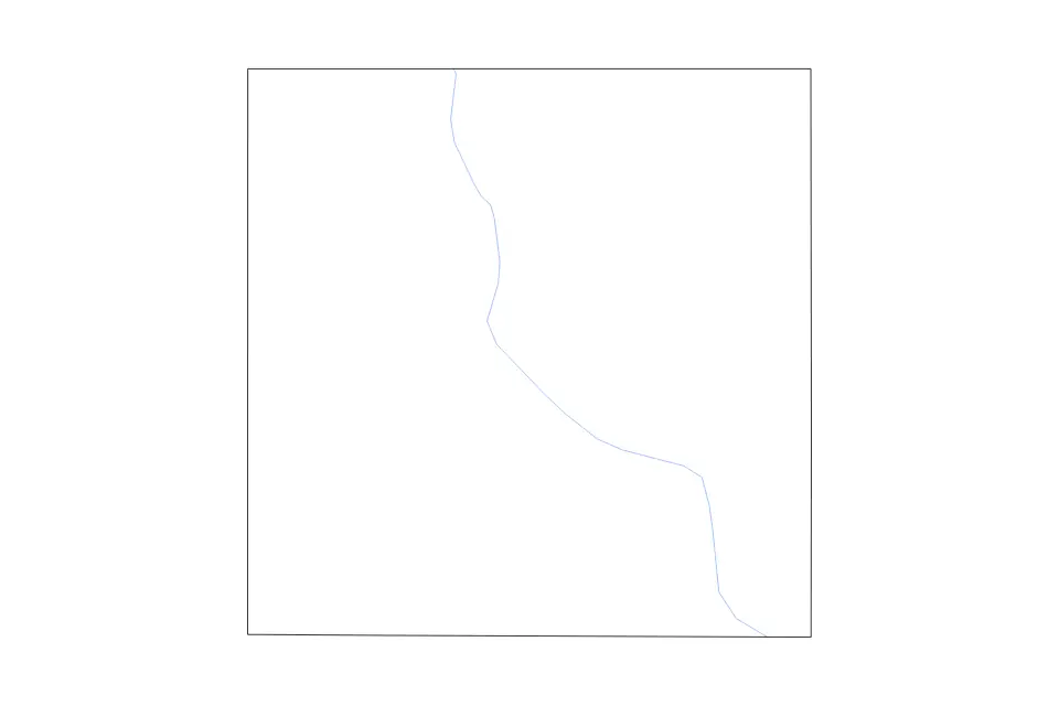 Mapa de Palo Alto, Iowa de tipo contorno y ríos para América del Norte, con contorno y ríos con límites limpios.