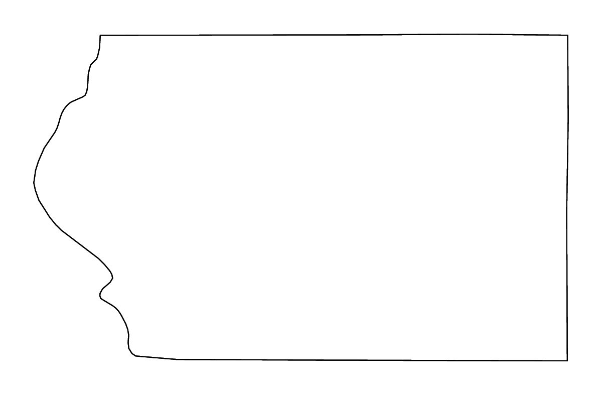 Mapa de contorno de Plymouth, Iowa con ríos.