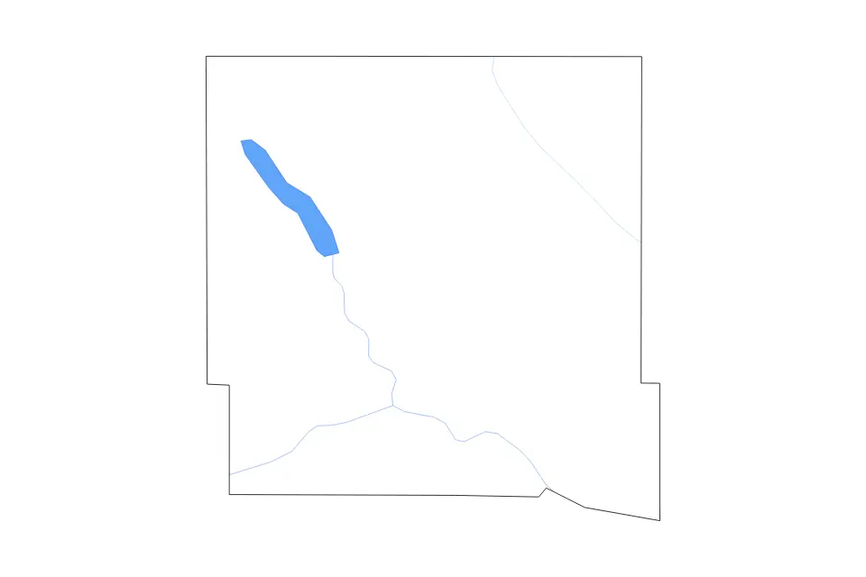 Carte de Polk, Iowa de type contour, lacs et rivières pour Amérique du Nord, montrant contour, lacs et rivières avec des éléments hydrographiques comme Saylorville Lake.
