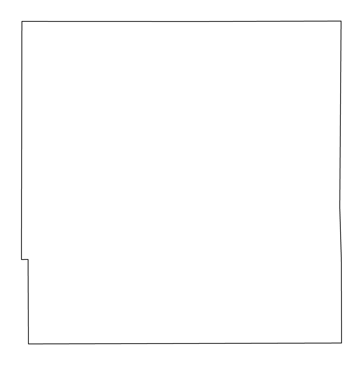 Mapa de contorno de Poweshiek, Iowa.