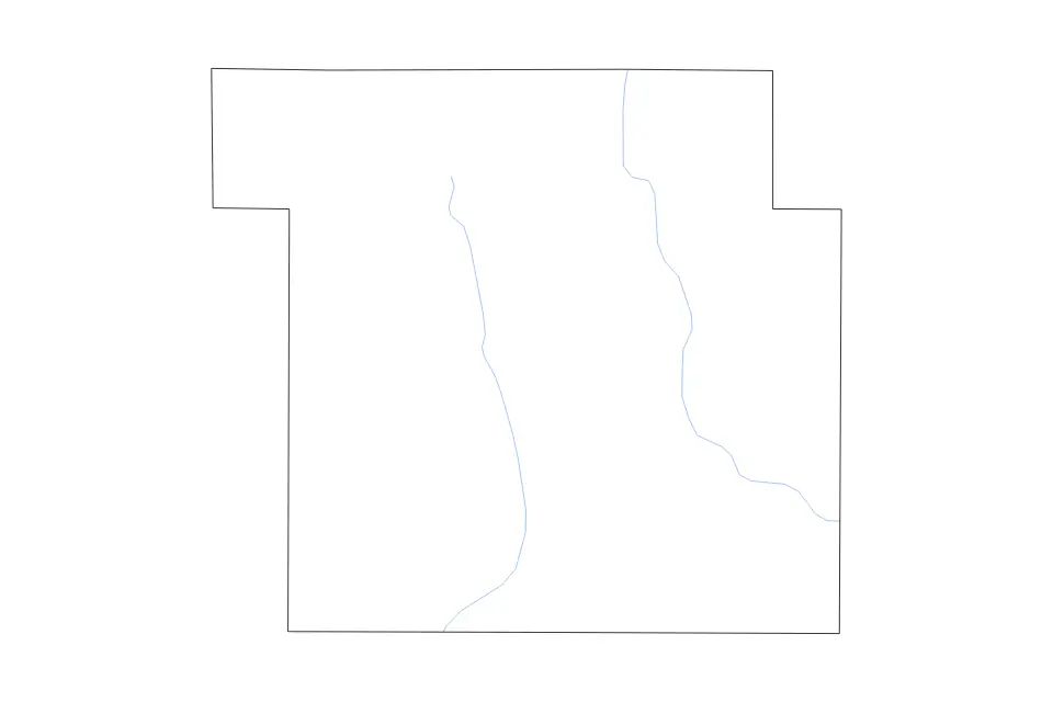 Mapa de Sac, Iowa de tipo contorno y ríos para América del Norte, con contorno y ríos con límites limpios.
