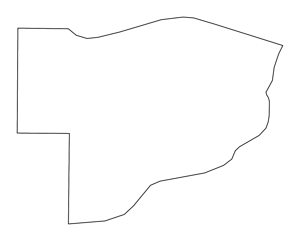 Mapa de contorno de Scott, Iowa con ríos.
