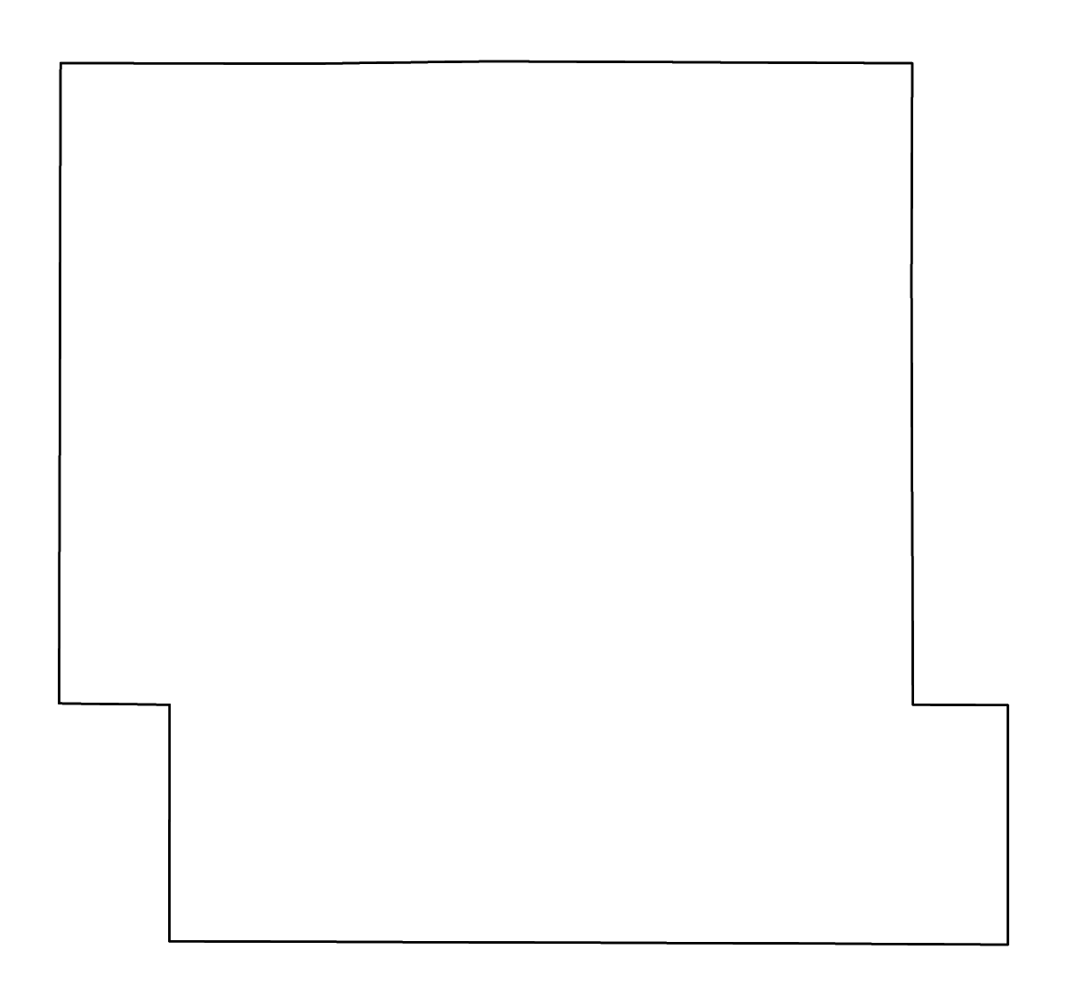 Carte de contour de Shelby, Iowa avec rivières.