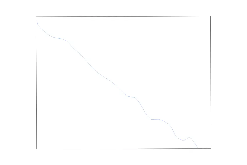 Mapa de Wapello, Iowa de tipo contorno y ríos para América del Norte, con contorno y ríos con límites limpios.