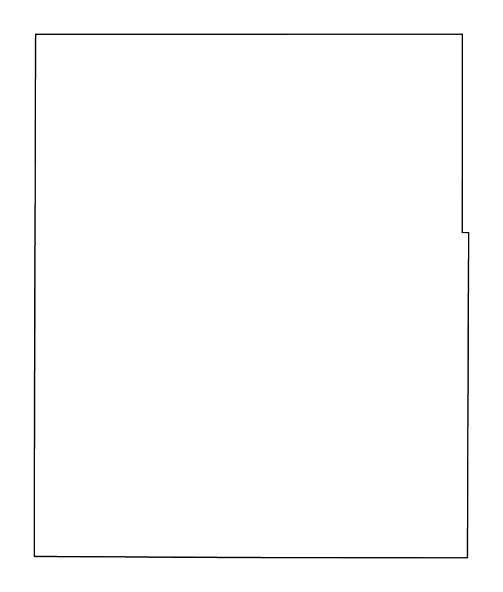 Mapa de contorno de Winneshiek, Iowa con ríos.