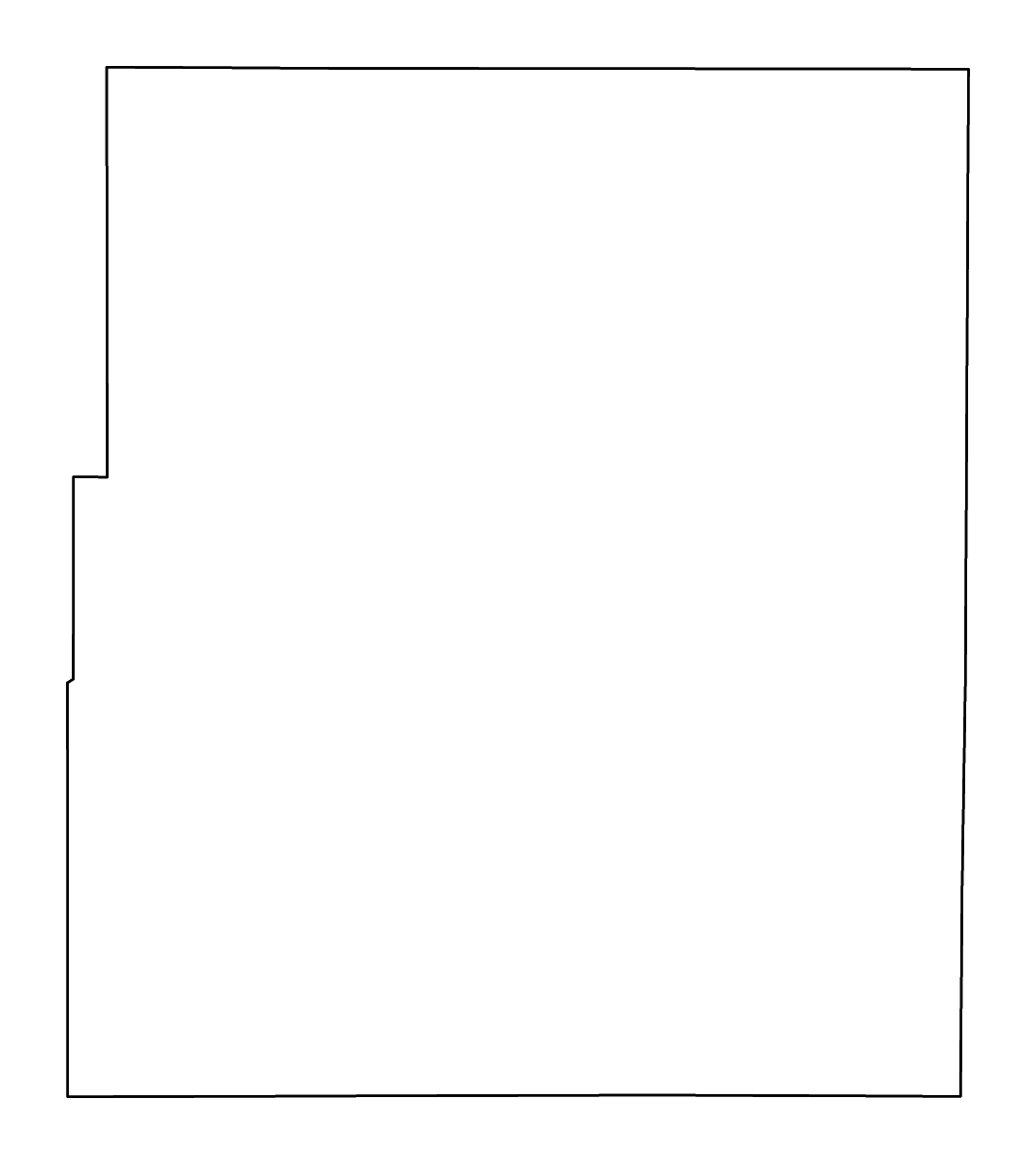 Mapa de contorno de Chase, Kansas con ríos.