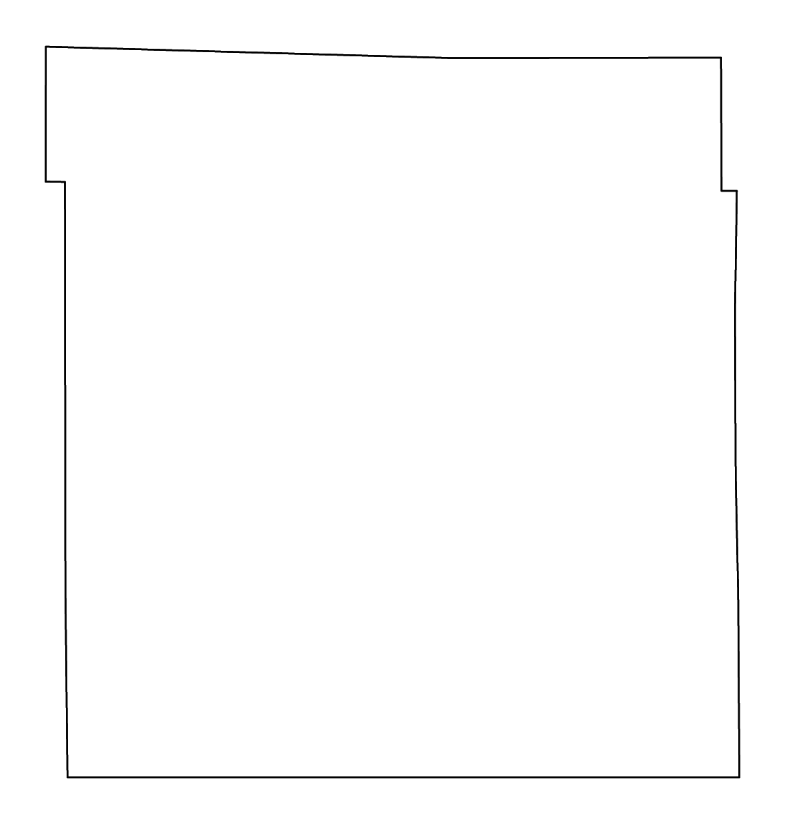 Mapa de contorno de Clark, Kansas con ríos.
