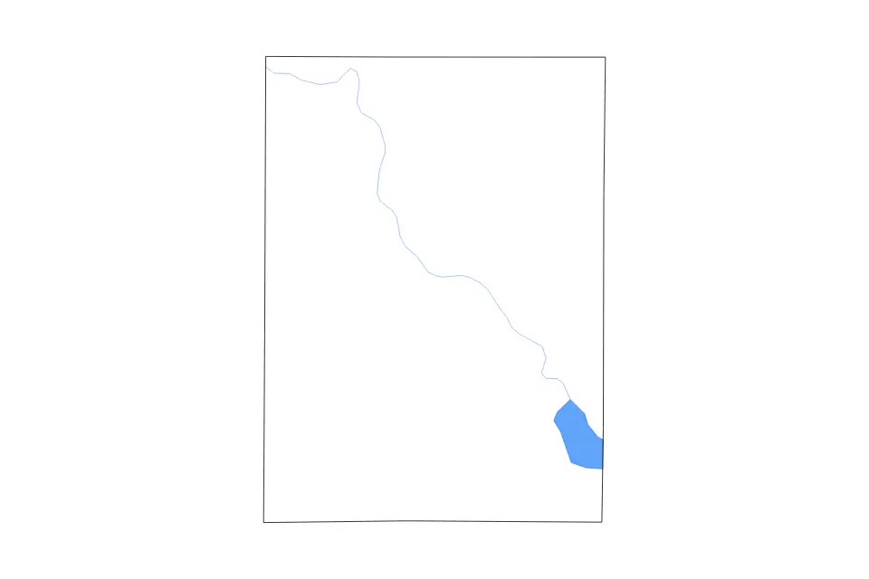 Carte de Clay, Kansas de type contour, lacs et rivières pour Amérique du Nord, montrant contour, lacs et rivières avec des éléments hydrographiques comme Milford Lake.