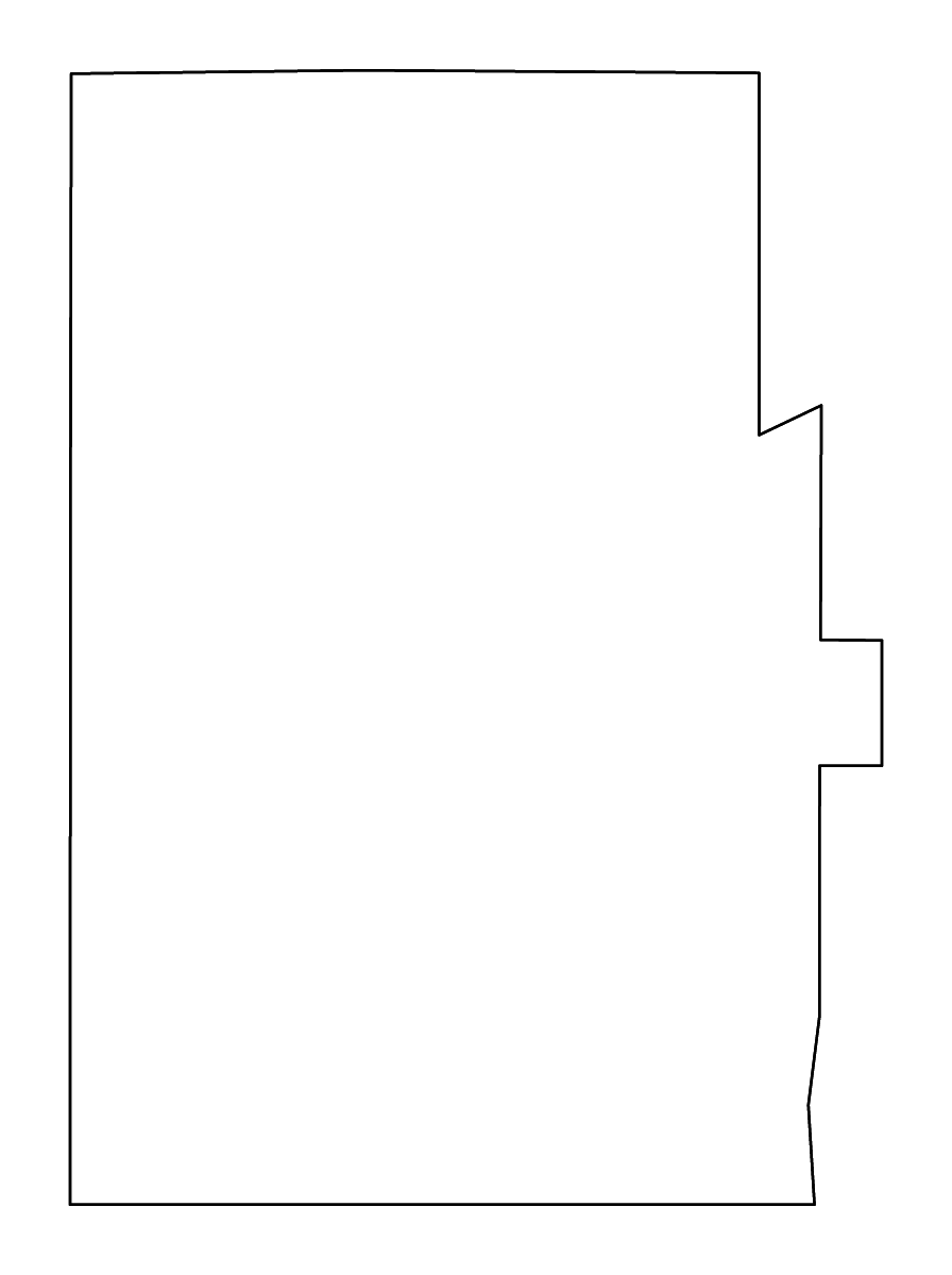 Mapa de contorno de Dickinson, Kansas con ríos.