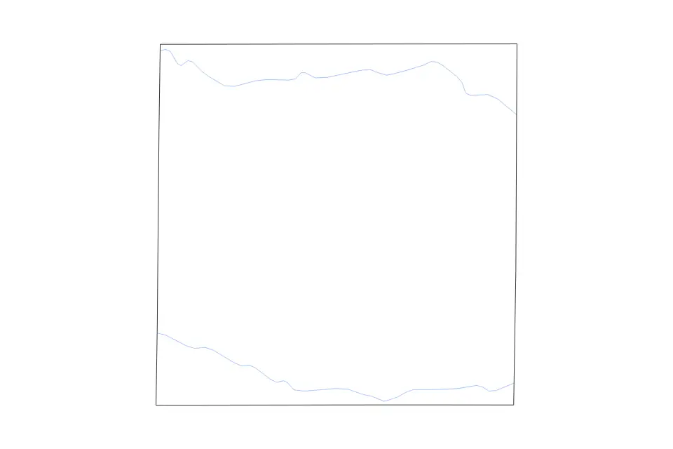 Outline map of Ellis County, Kansas with subdivision borders and rivers.