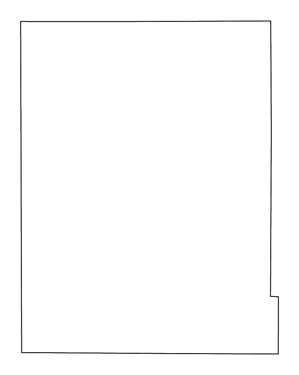Mapa de contorno de Hamilton, Kansas con ríos.