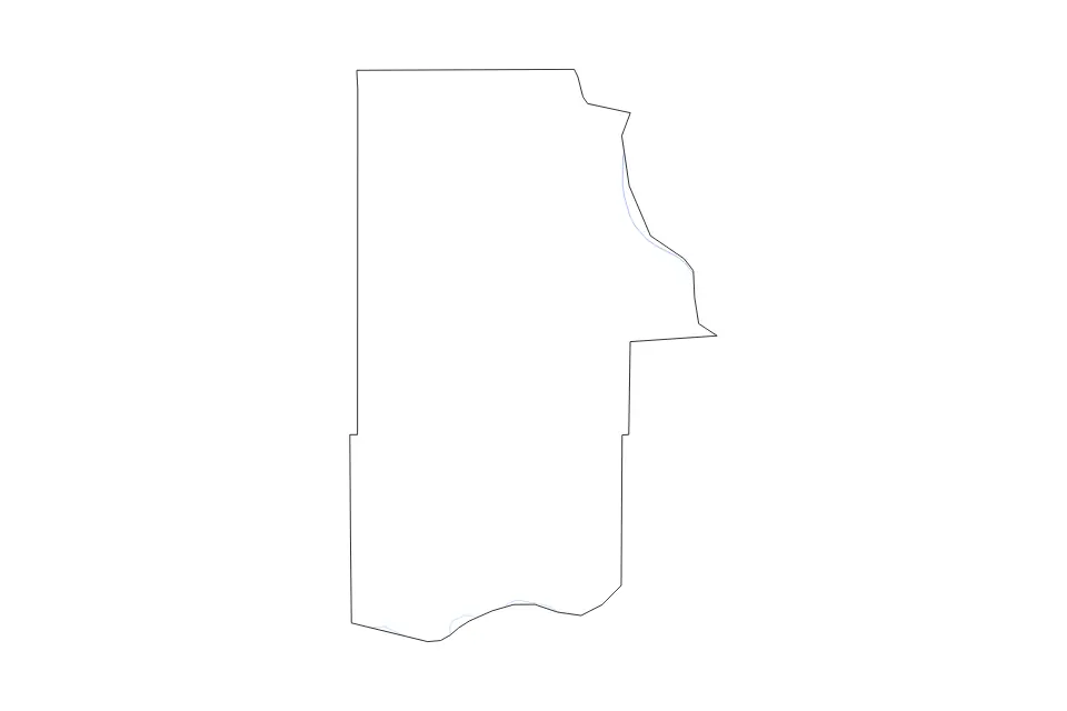Carte de Leavenworth, Kansas de type contour et rivières pour Amérique du Nord, montrant contour et rivières avec des limites nettes.