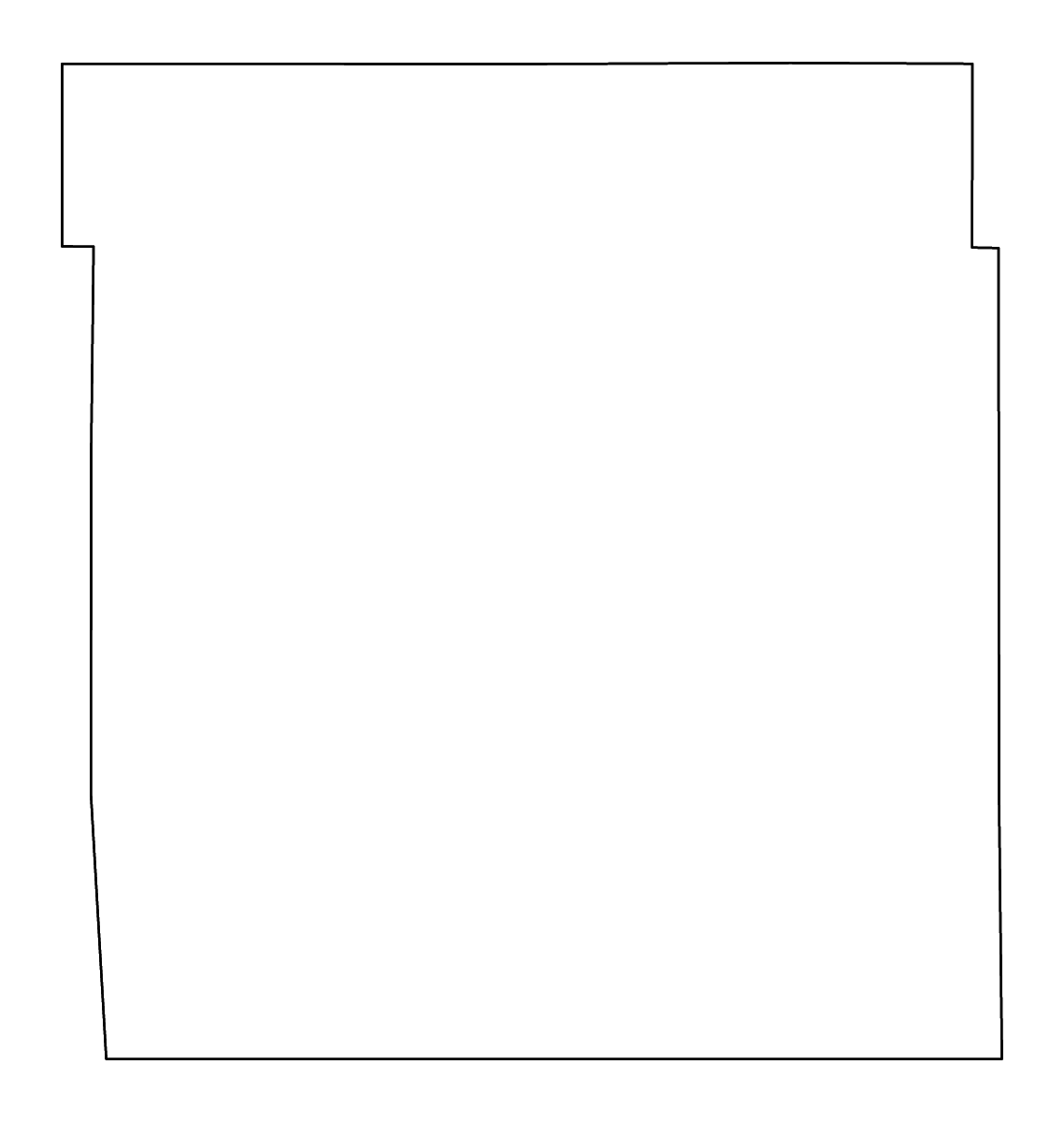 Mapa de contorno de Meade, Kansas con ríos.