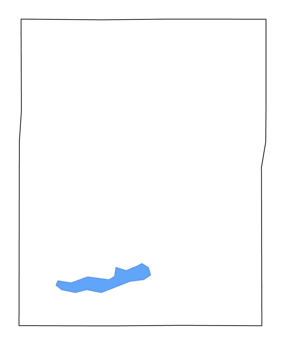 Mapa de contorno de Osage, Kansas con lagos y ríos.