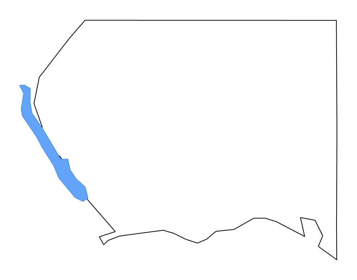 Mapa de contorno de Pottawatomie, Kansas con lagos y ríos.
