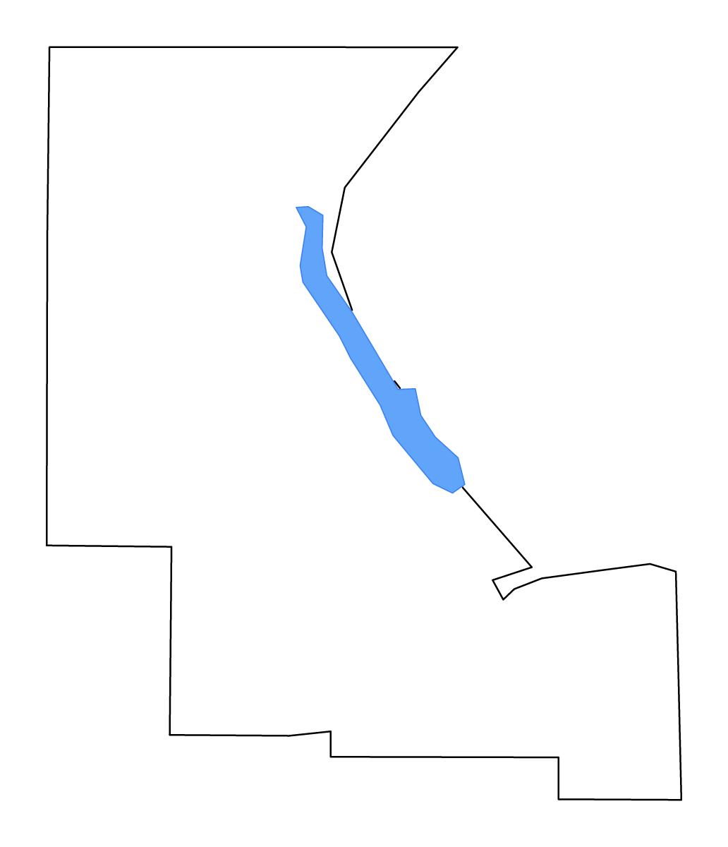 Mapa de contorno de Riley, Kansas con lagos y ríos.