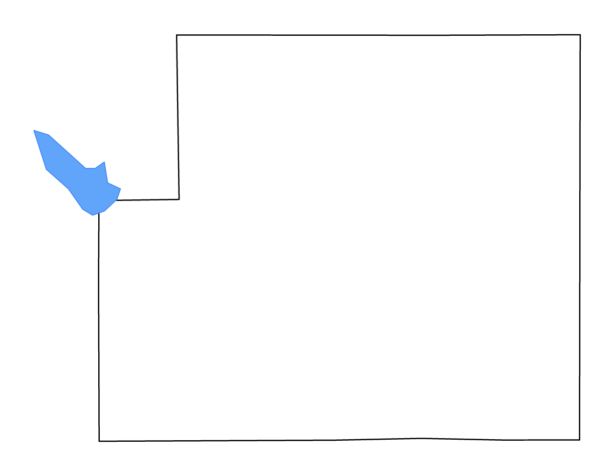 Mapa de contorno de Sedgwick, Kansas con lagos y ríos.