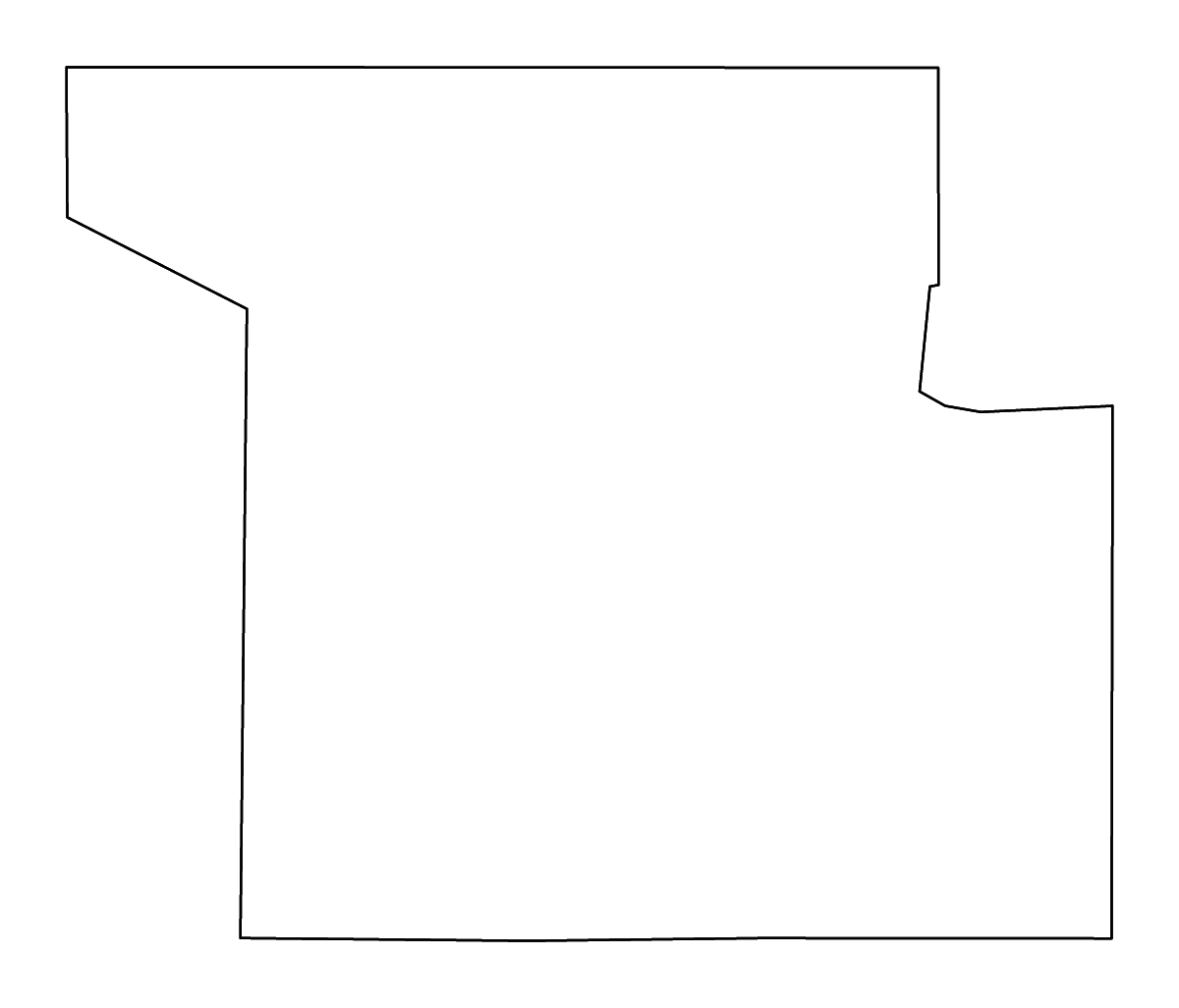 Mapa de contorno de Shawnee, Kansas con ríos.