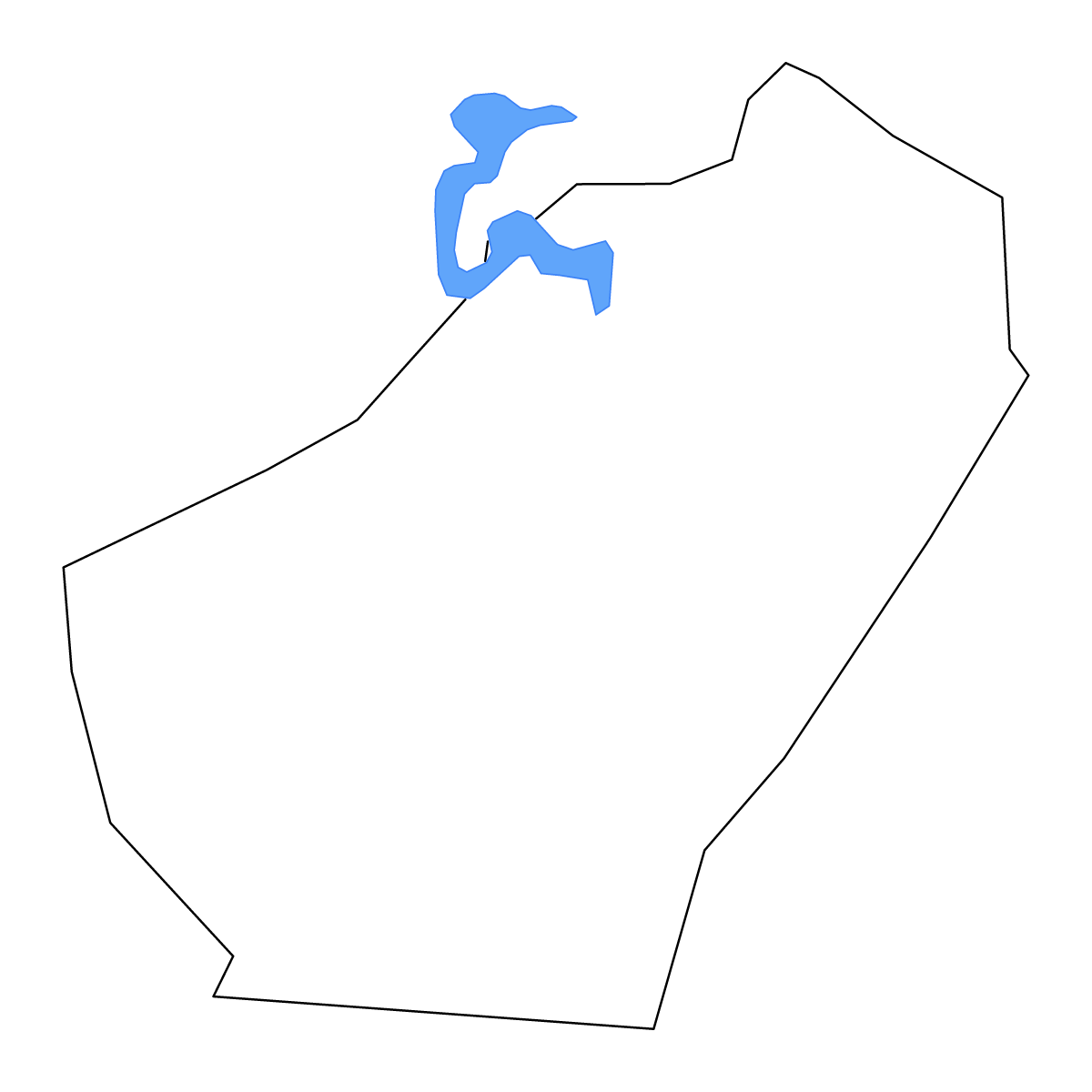 Mapa de contorno de Adair, Kentucky con lagos y ríos.