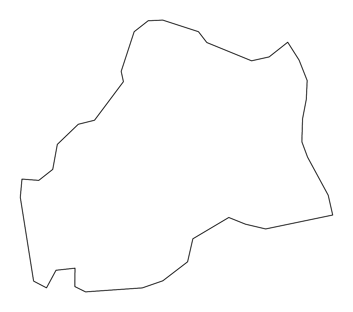 Mapa de contorno de Anderson, Kentucky con ríos.