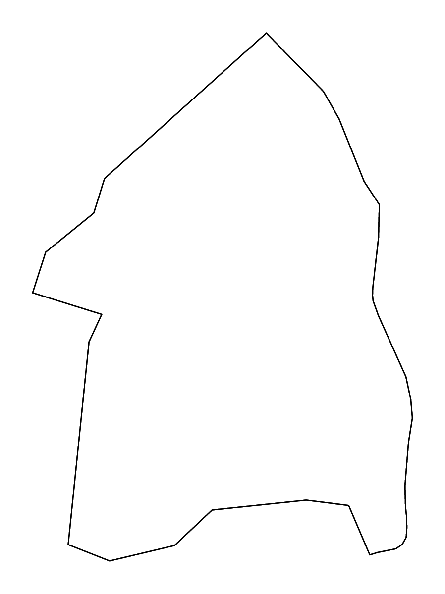 Mapa de contorno de Boyd, Kentucky con ríos.
