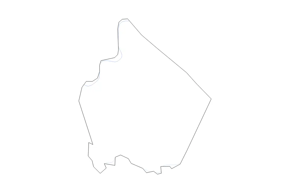 Carte de Breckinridge, Kentucky de type contour et rivières pour Amérique du Nord, montrant contour et rivières avec des limites nettes.