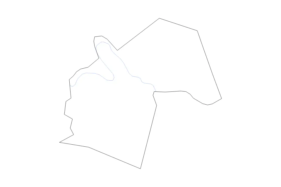 Carte de Butler, Kentucky de type contour et rivières pour Amérique du Nord, montrant contour et rivières avec des limites nettes.