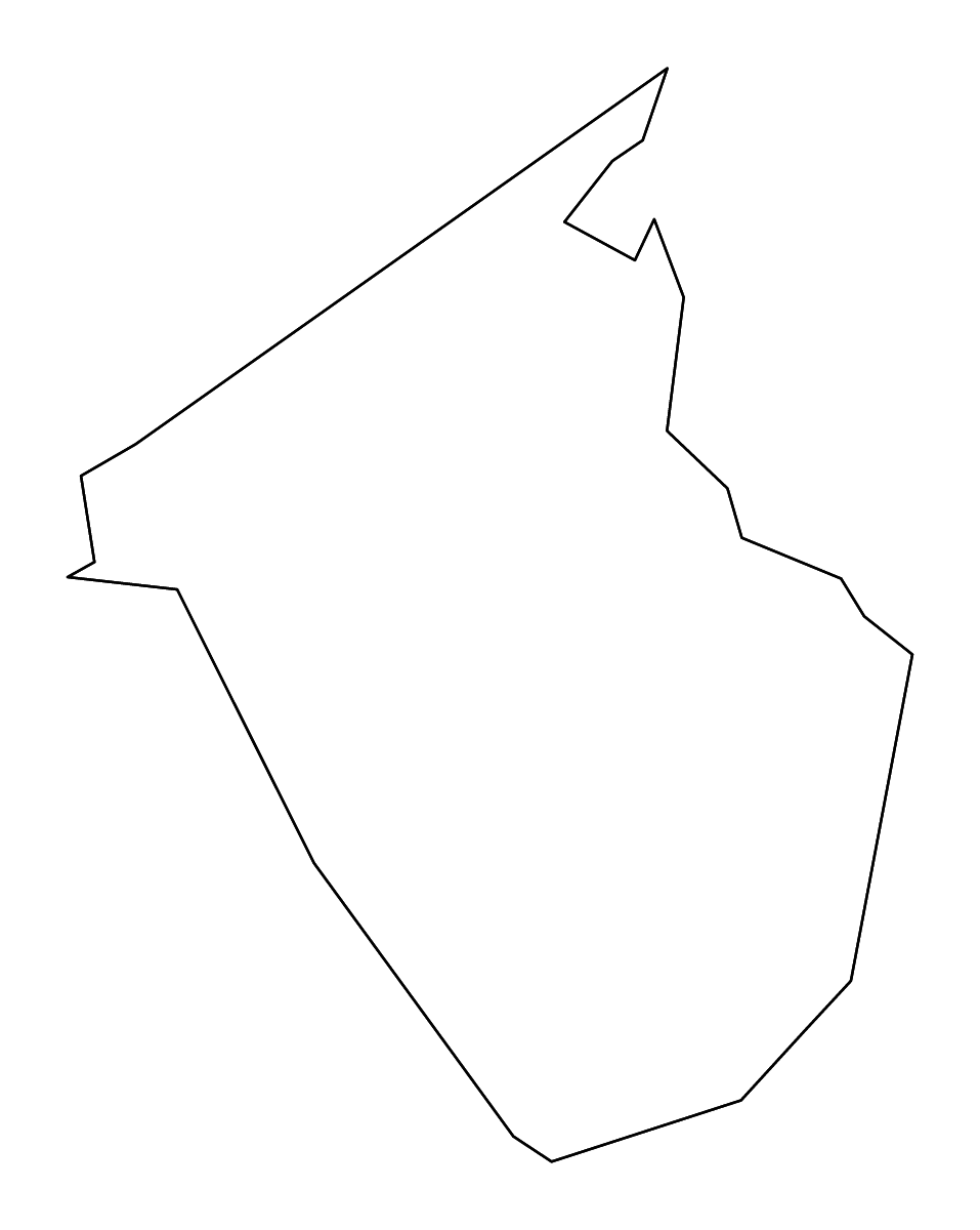 Mapa de contorno de Caldwell, Kentucky con ríos.