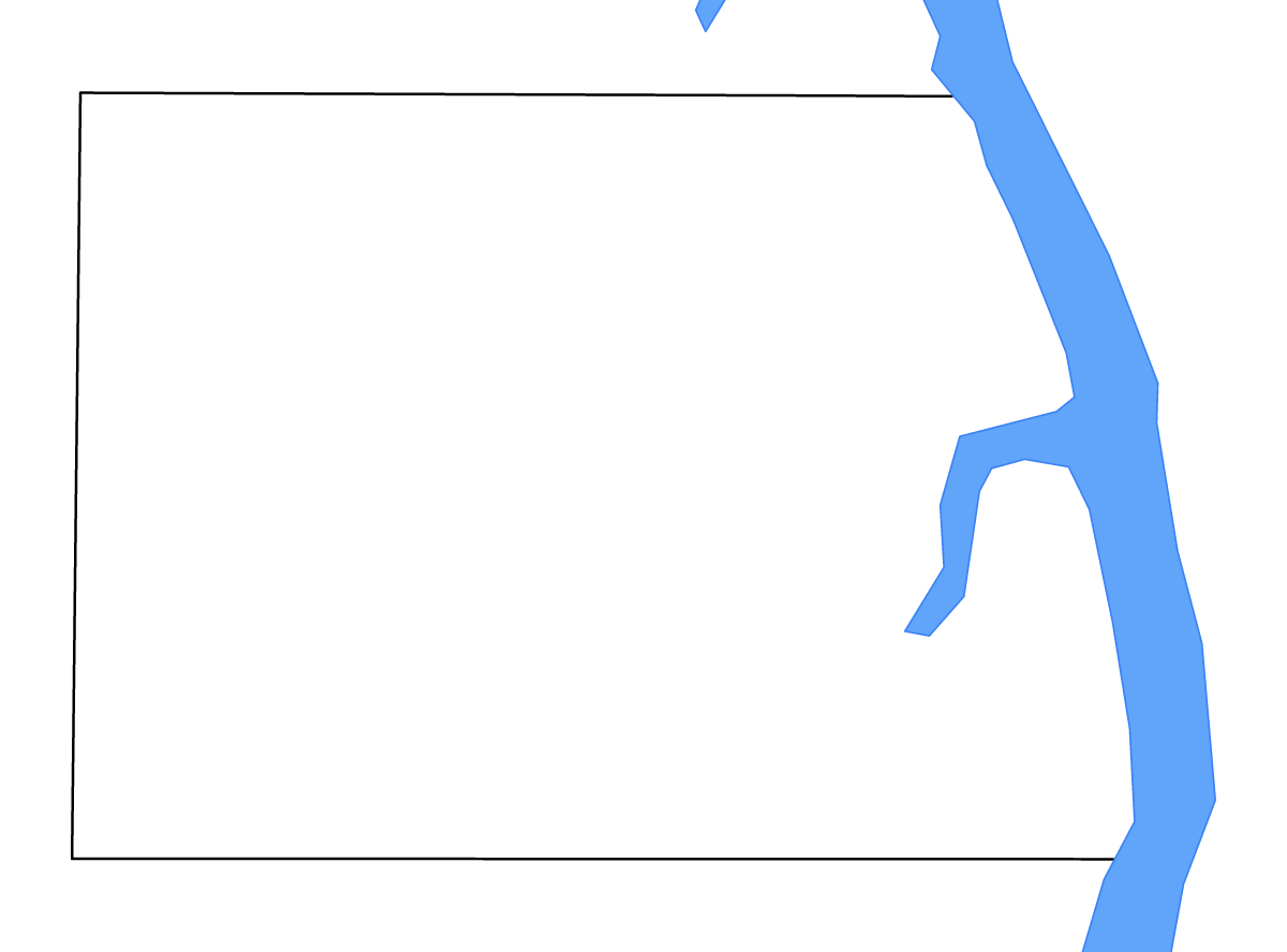 Mapa de contorno de Calloway, Kentucky con lagos.