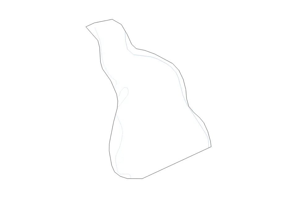 Carte de Campbell, Kentucky de type contour et rivières pour Amérique du Nord, montrant contour et rivières avec des limites nettes.