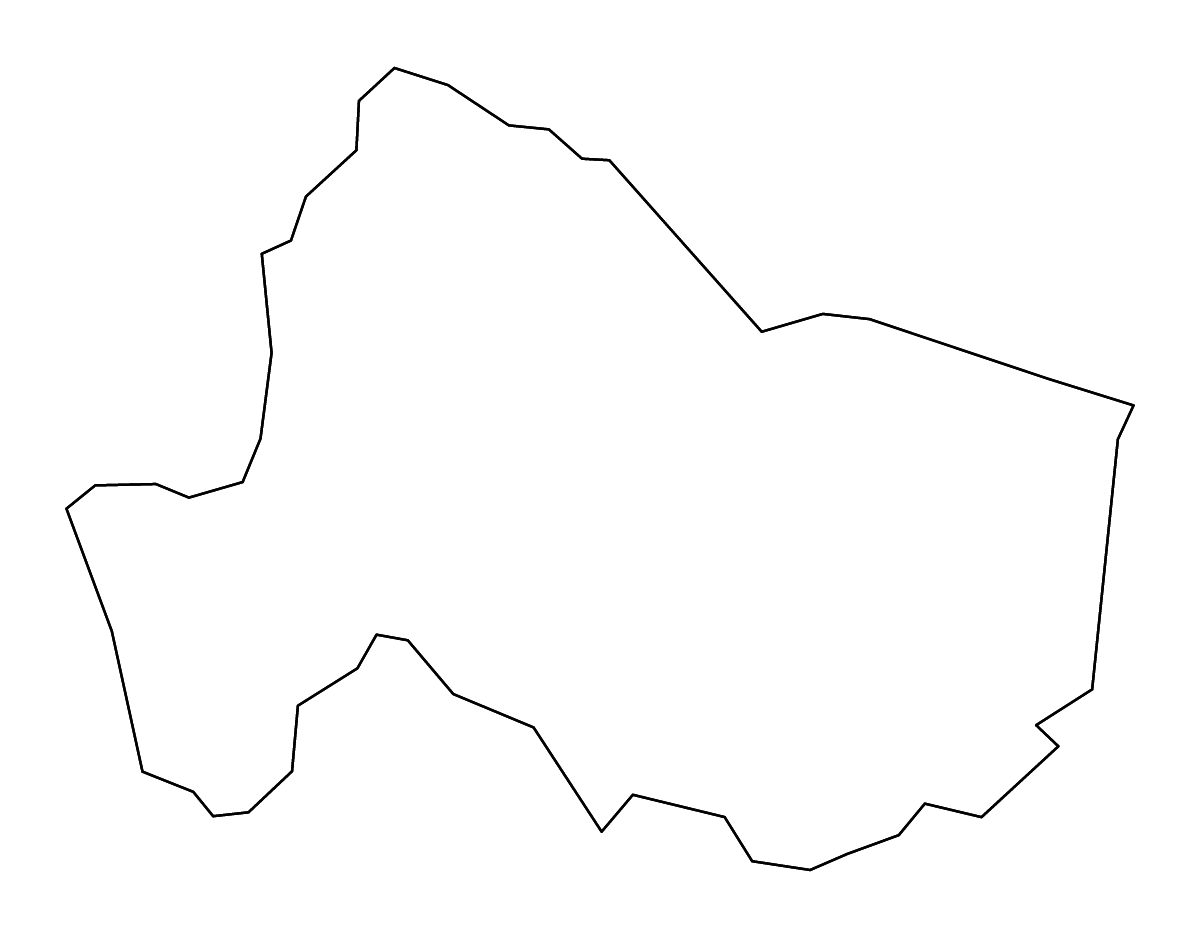 Mapa de contorno de Carter, Kentucky con ríos.