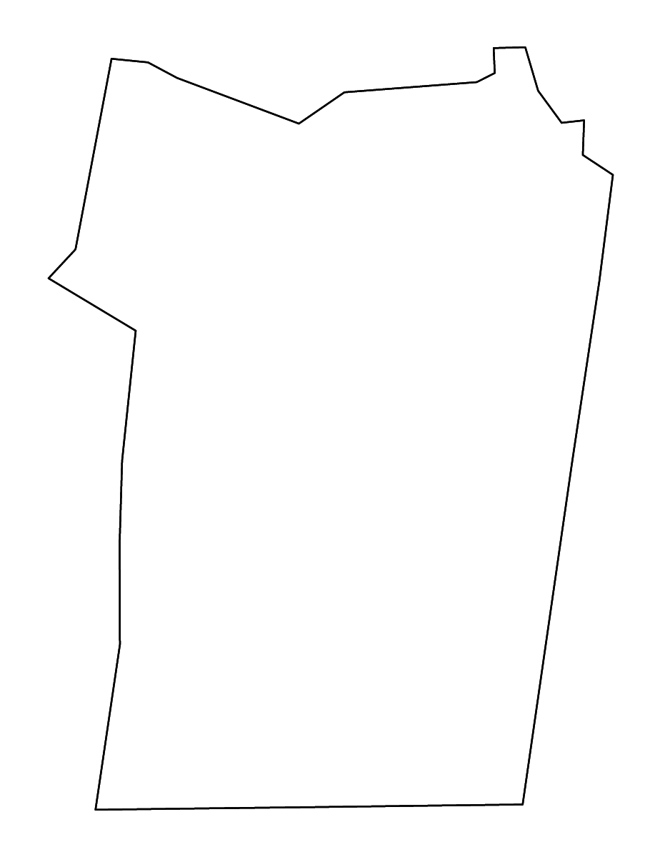 Mapa de contorno de Christian, Kentucky con ríos.