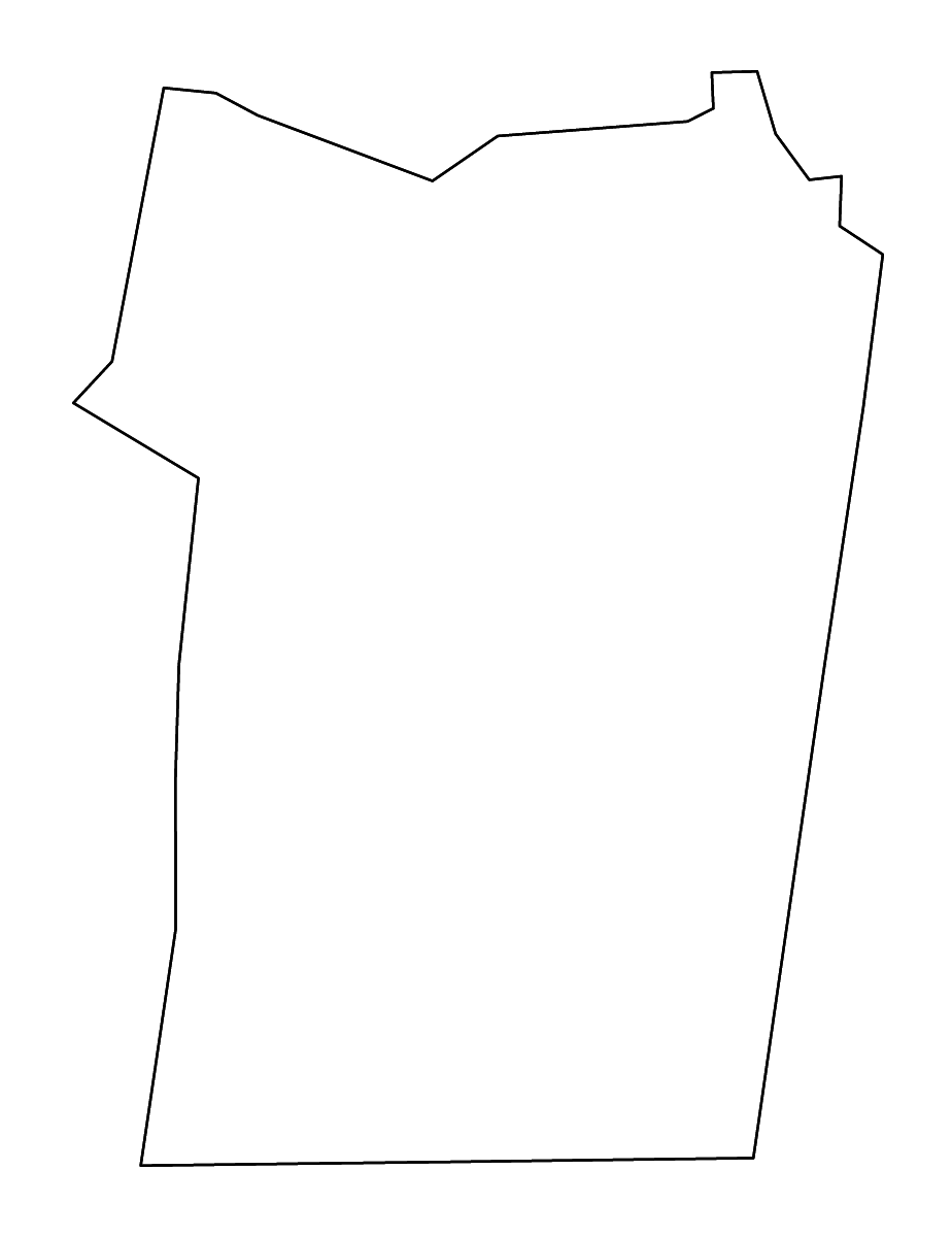 Carte de contour de Christian, Kentucky avec rivières.