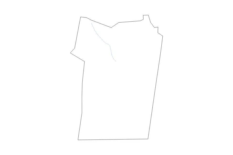 Mapa de Christian, Kentucky de tipo contorno y ríos para América del Norte, con contorno y ríos con límites limpios.