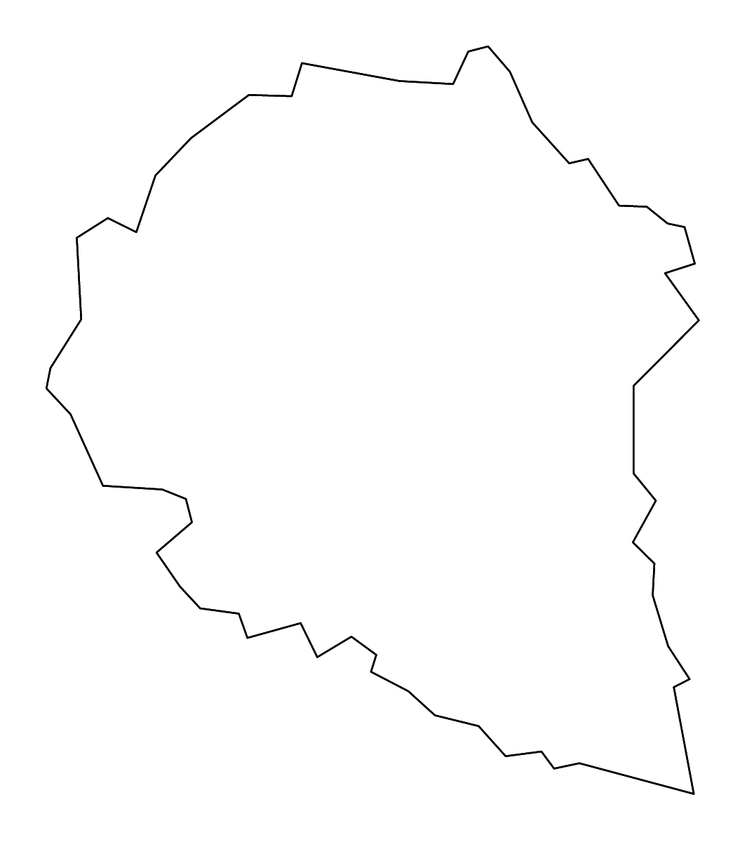 Carte de contour de Clay, Kentucky avec rivières.