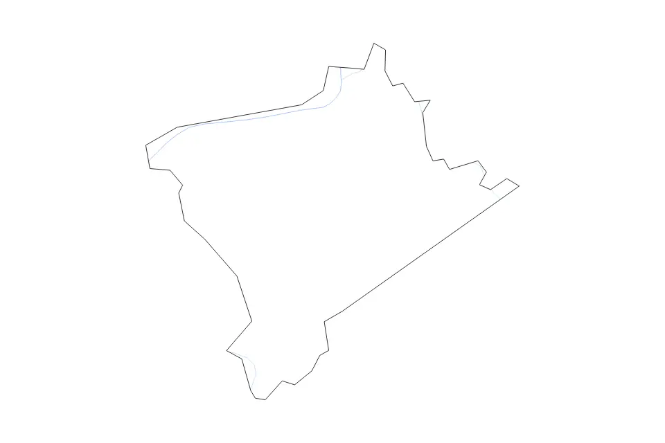 Mapa de Crittenden, Kentucky de tipo contorno y ríos para América del Norte, con contorno y ríos con límites limpios.