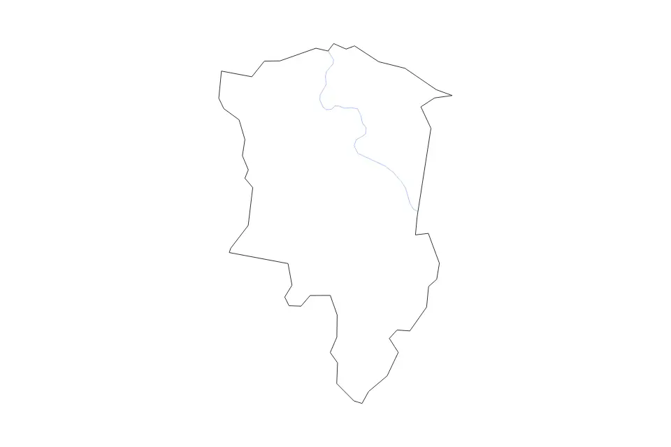 Carte de Floyd, Kentucky de type contour et rivières pour Amérique du Nord, montrant contour et rivières avec des limites nettes.