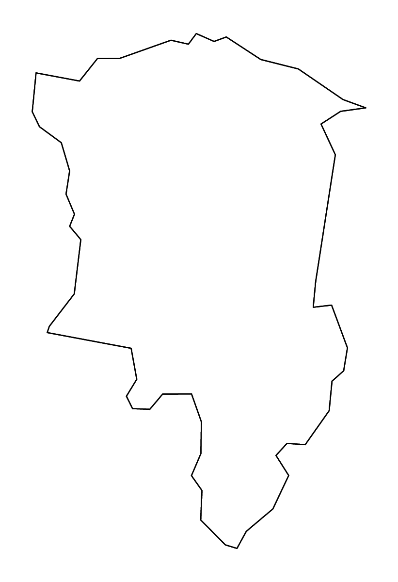 Carte de contour de Floyd, Kentucky avec rivières.