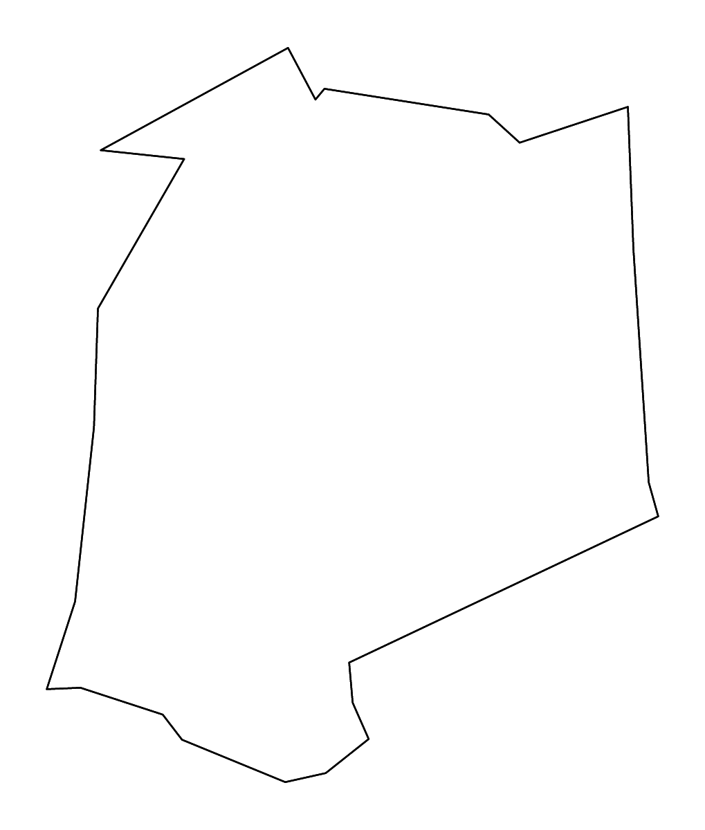 Outline map of Franklin County, Kentucky with rivers.