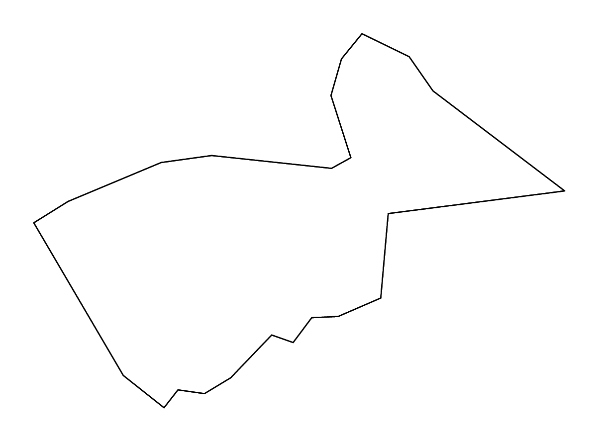 Mapa de contorno de Gallatin, Kentucky con ríos.