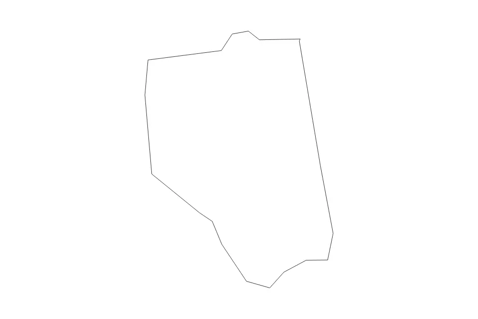 Carte de Grant, Kentucky de type contour pour Amérique du Nord, montrant contour avec des limites nettes.