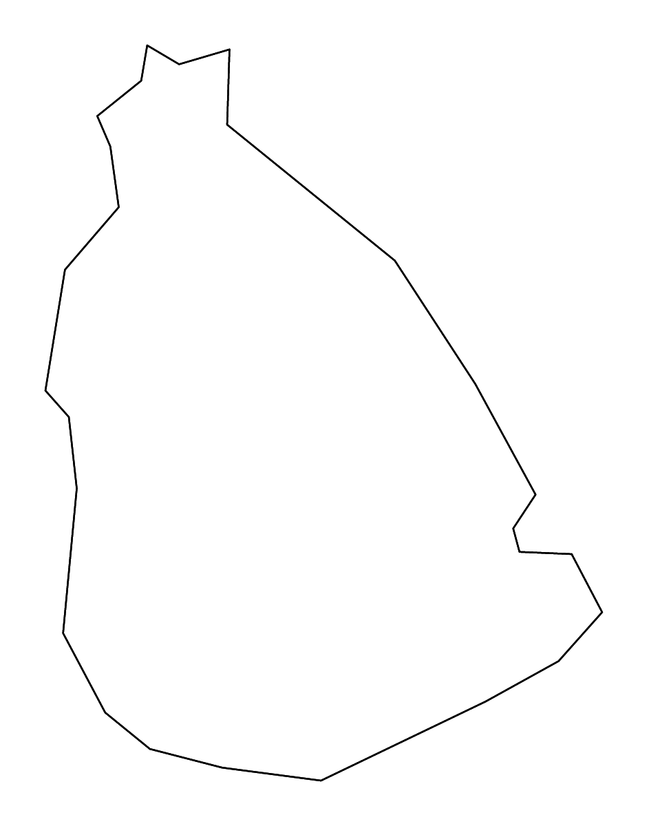 Mapa de contorno de Green, Kentucky con ríos.