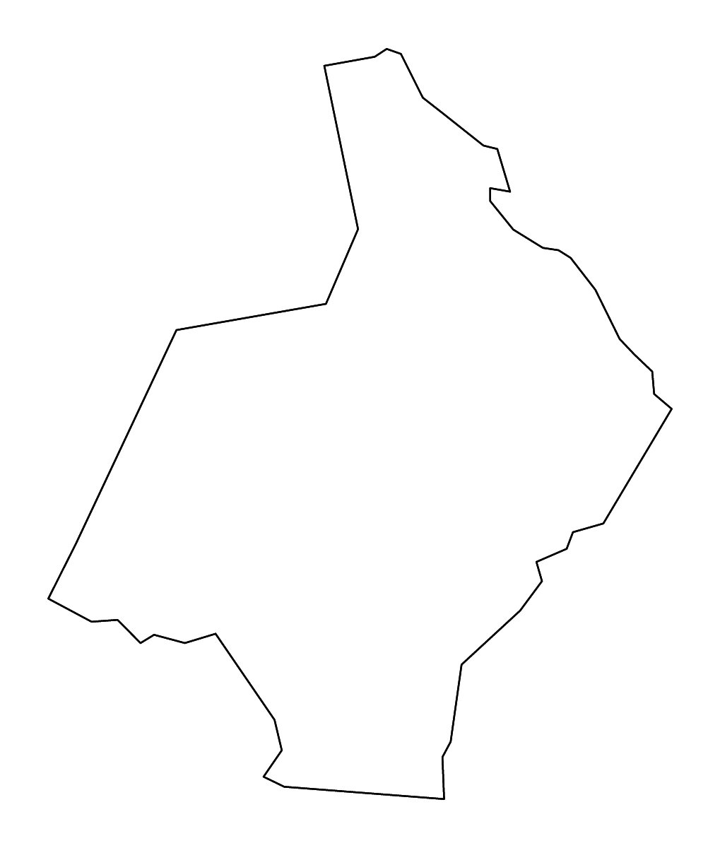 Carte de contour de Hardin, Kentucky avec rivières.