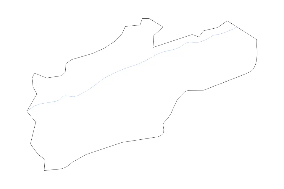 Carte de Harlan, Kentucky de type contour et rivières pour Amérique du Nord, montrant contour et rivières avec des limites nettes.