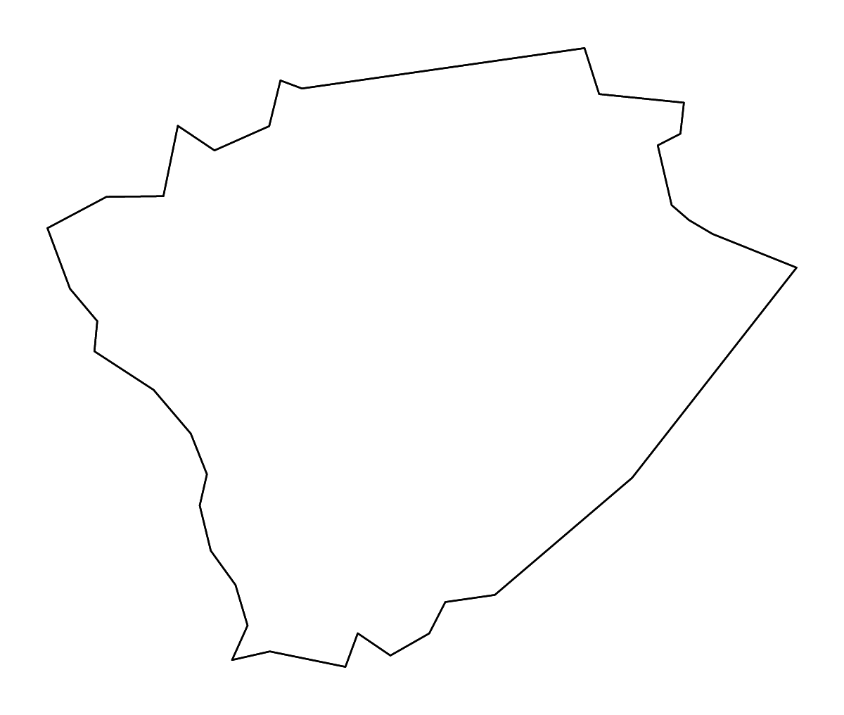 Mapa de contorno de Harrison, Kentucky con ríos.