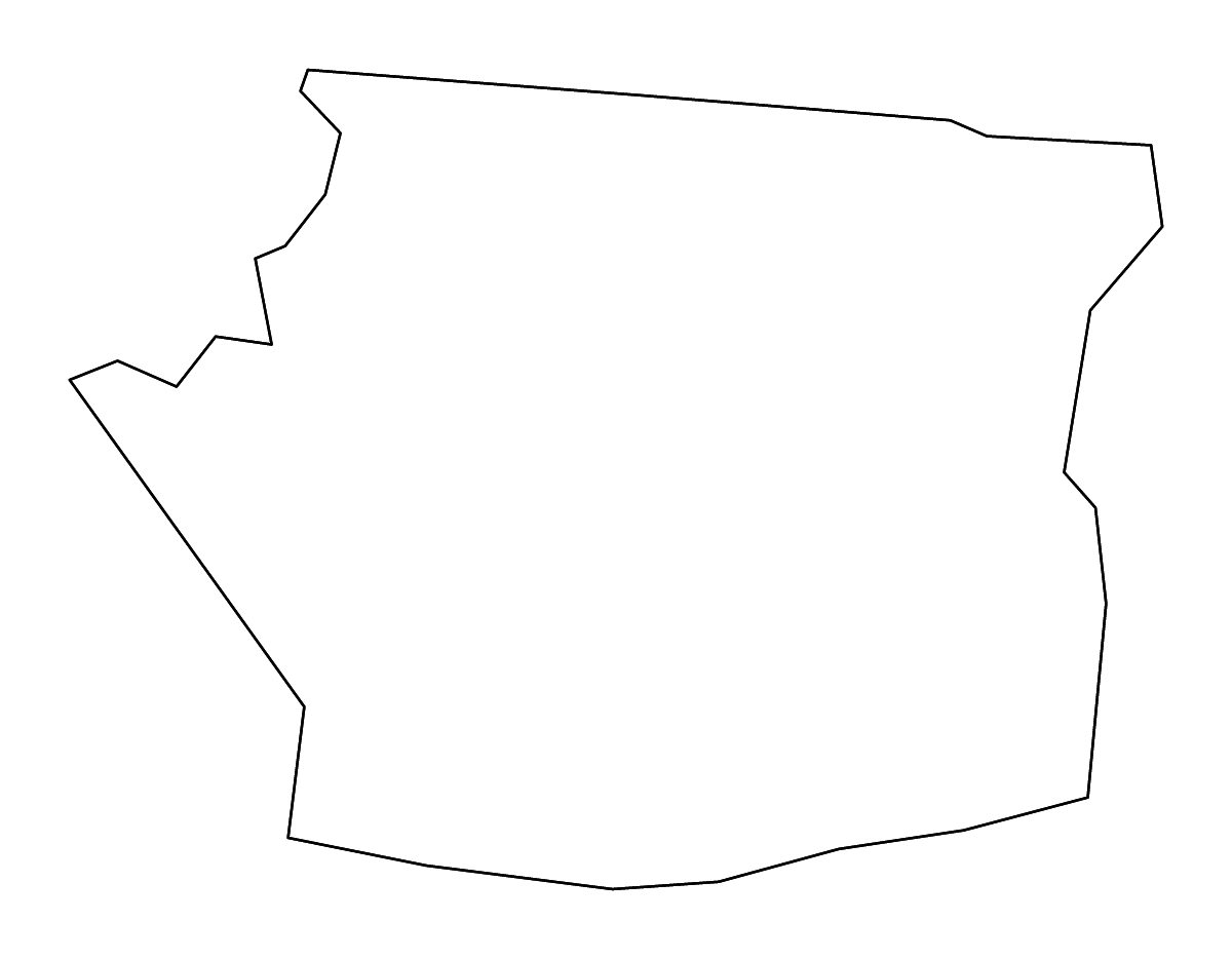 Mapa de contorno de Hart, Kentucky con ríos.