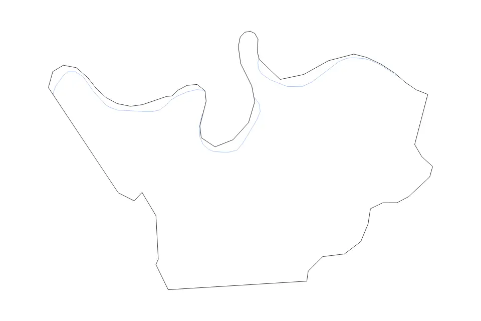Mapa de Henderson, Kentucky de tipo contorno y ríos para América del Norte, con contorno y ríos con límites limpios.