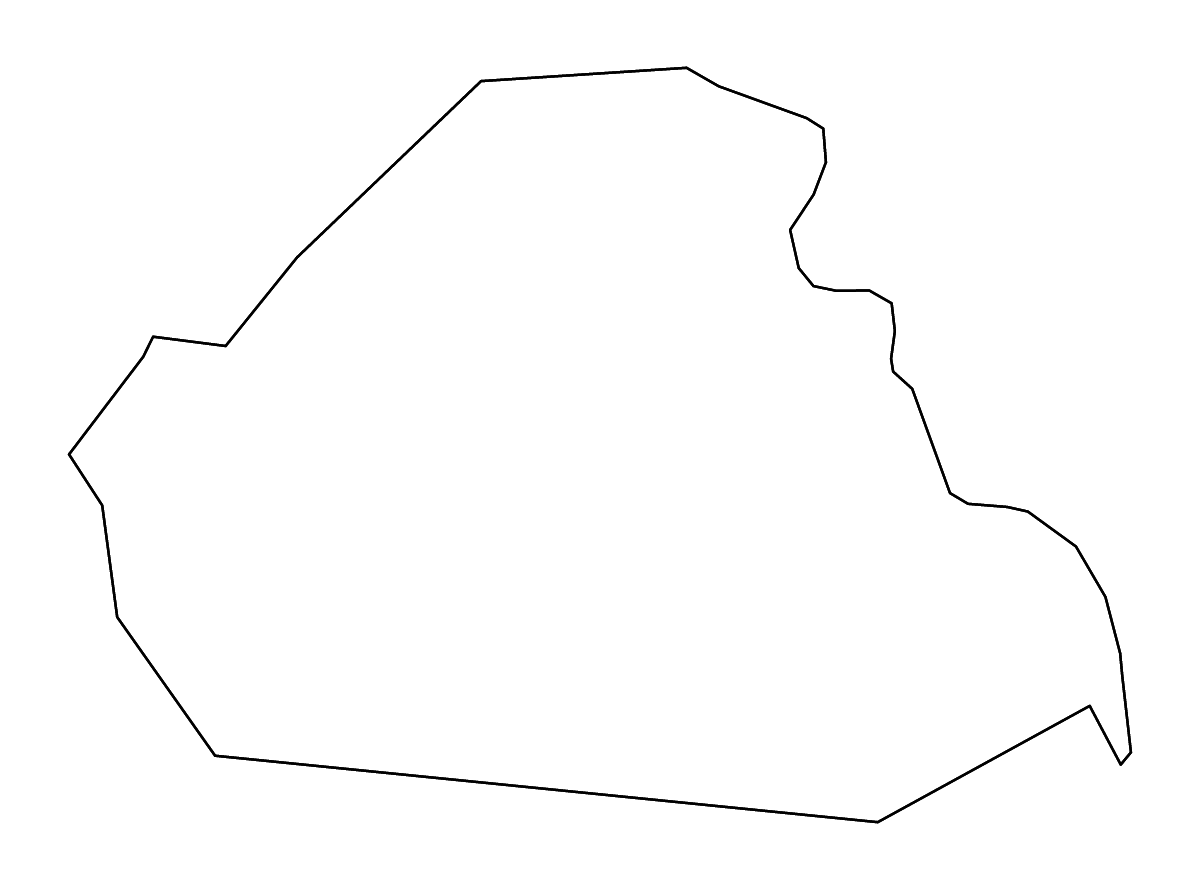 Mapa de contorno de Henry, Kentucky con ríos.